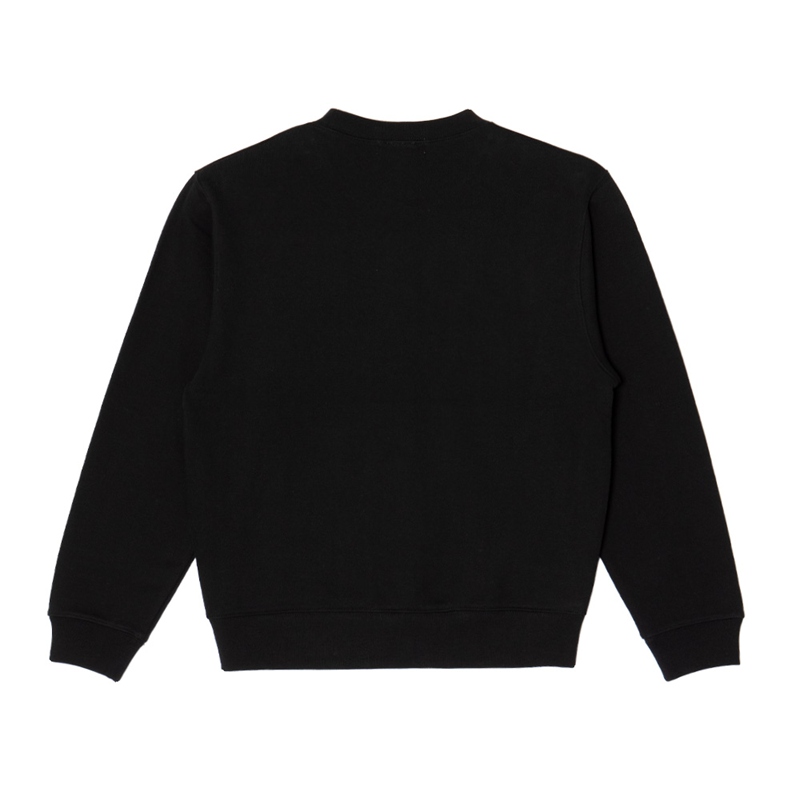 OG TRIM STONE LEOPARD CREW SWEAT -BLACK- (LADIES)