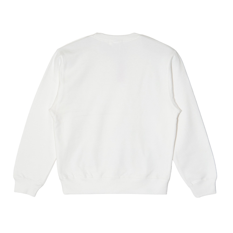 OG TRIM STONE LEOPARD CREW SWEAT -WHITE- (LADIES)