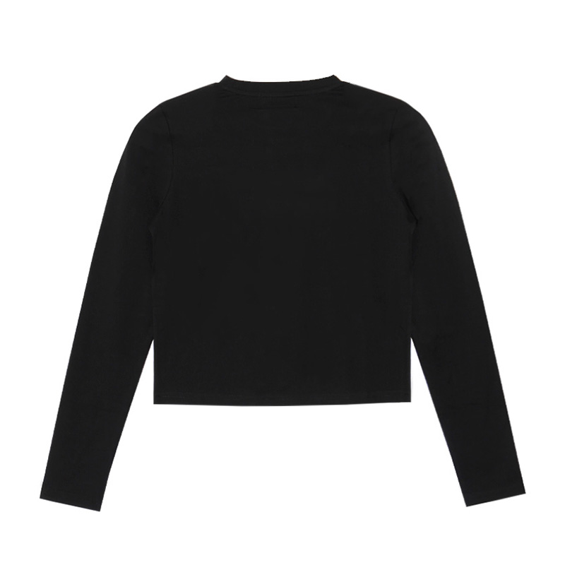 CROSS L/S T-SHIRT -BLACK- (LADIES)