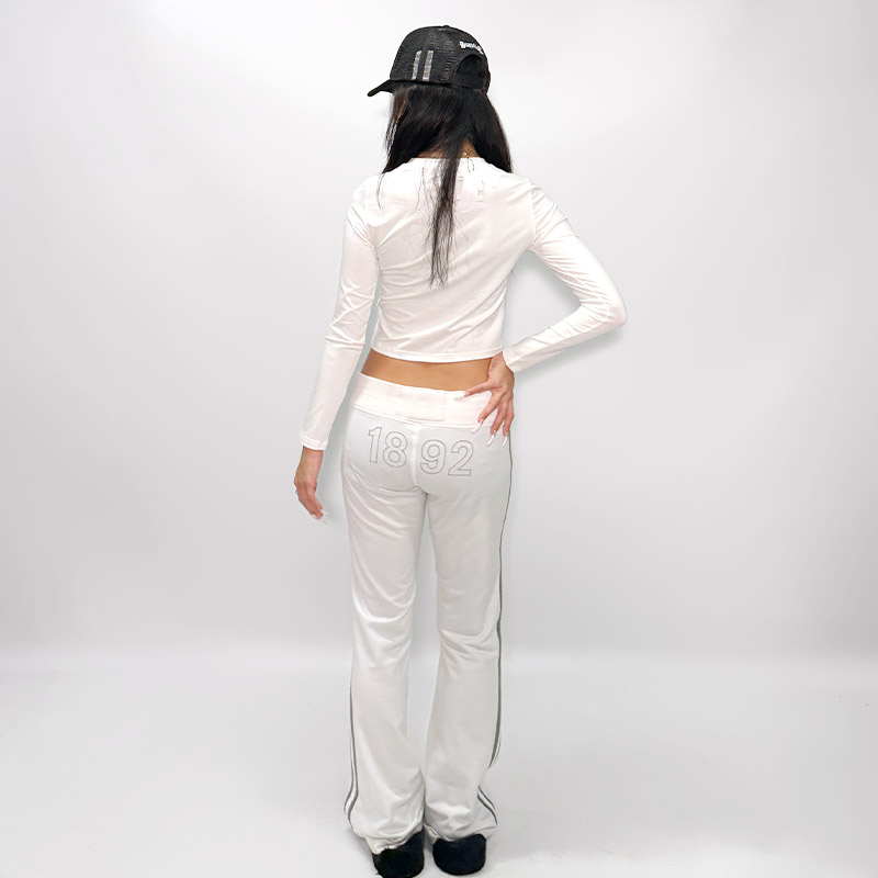 CROSS L/S T-SHIRT -WHITE- (LADIES)
