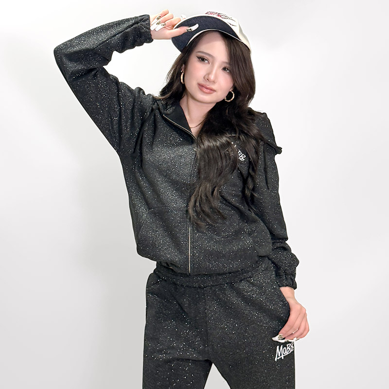 OG GLITTER PANTS -BLACK- (LADIES)