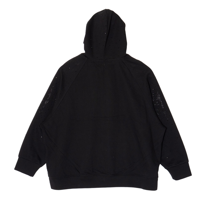 AURORA STONE ZIP HOODIE -BLACK- (LADIES)