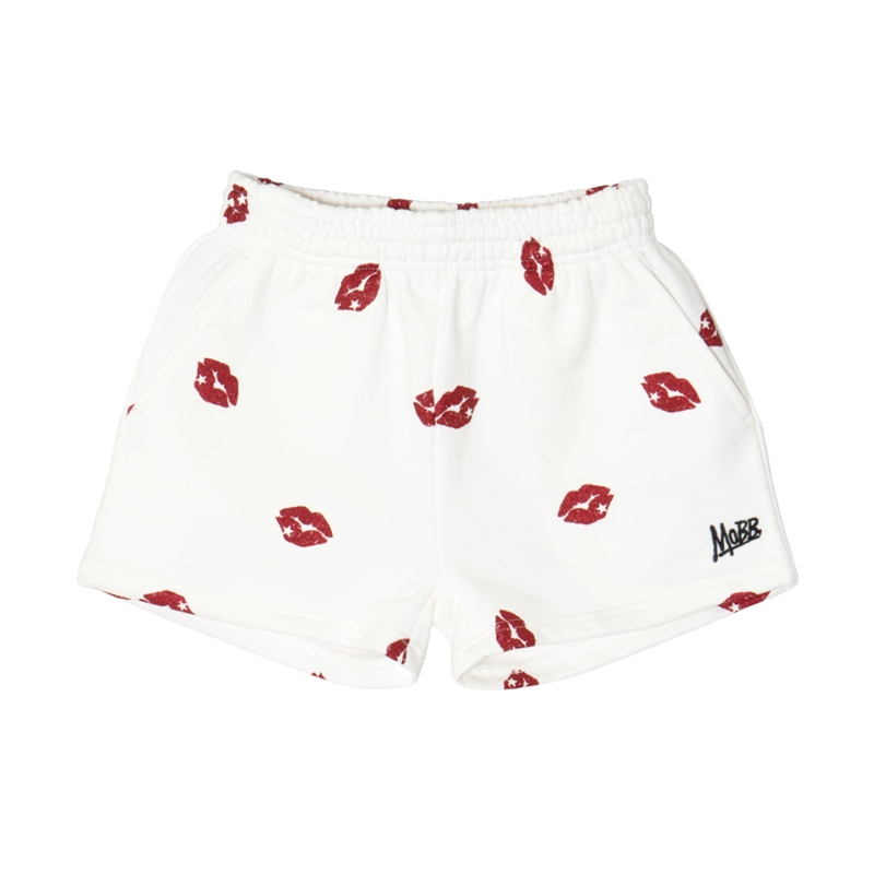 GLITTER KISS SHORTS -WHITE- (LADIES)