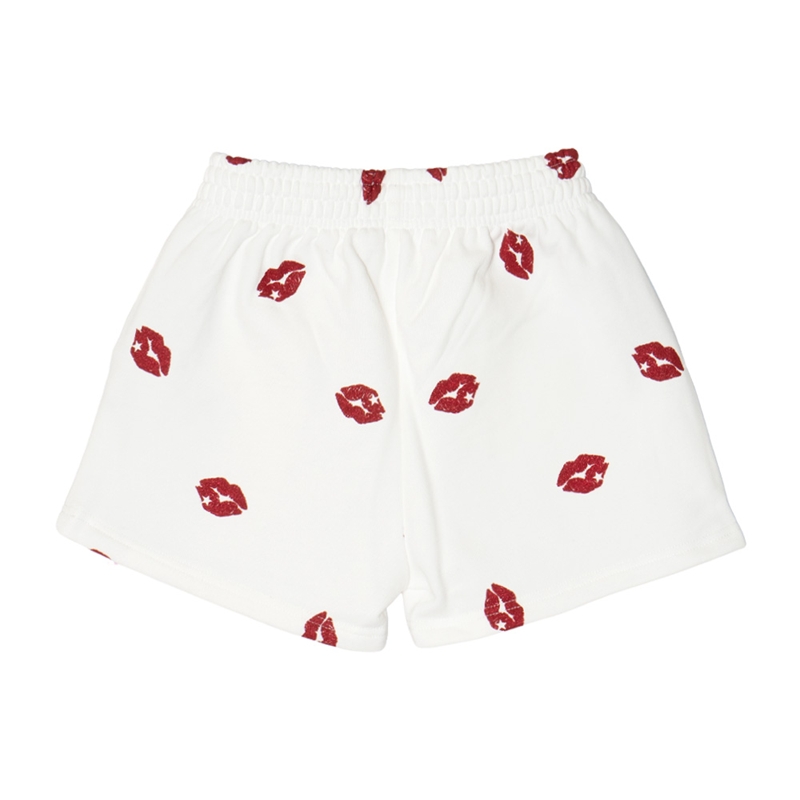 GLITTER KISS SHORTS -WHITE- (LADIES)