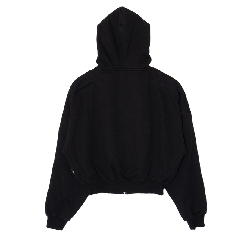 RING LACE ZIP HOODIE -BLACK- (LADIES)
