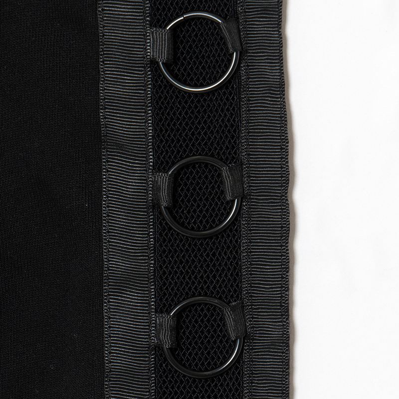 RING LACE ZIP HOODIE -BLACK- (LADIES)