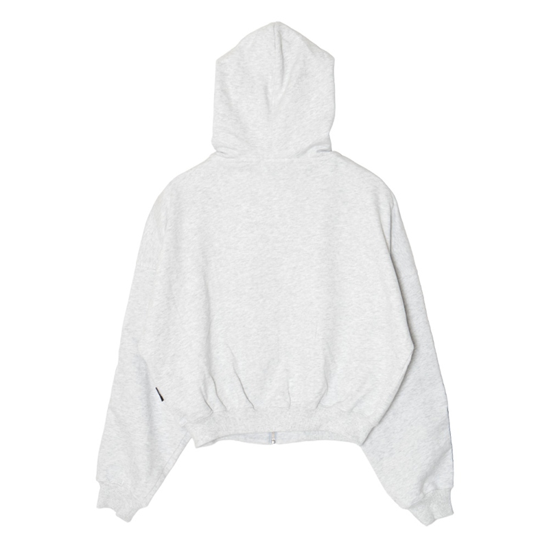 RING LACE ZIP HOODIE -GREY- (LADIES)