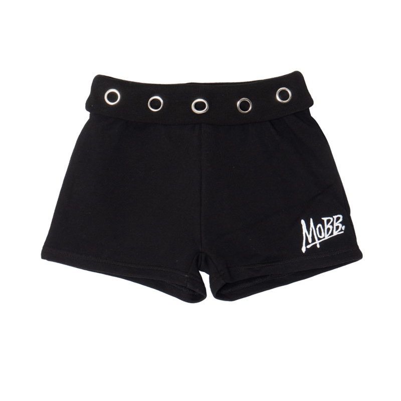 (S)OG EYELET SHORTS -BLACK- (LADIES)