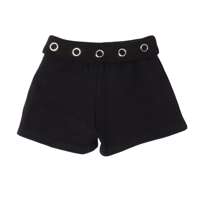 (S)OG EYELET SHORTS -BLACK- (LADIES)