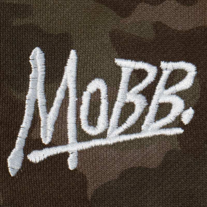 (C)OG EYELET OFF SHOULDER SWEAT -CAMO- (LADIES)