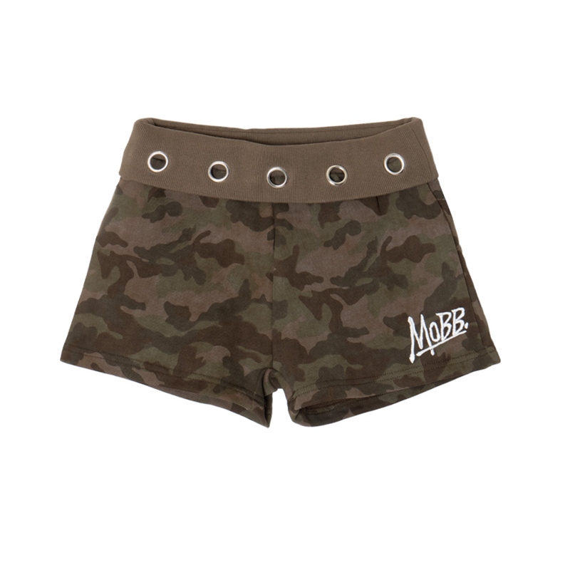 (C)OG EYELET SHORTS -CAMO- (LADIES)