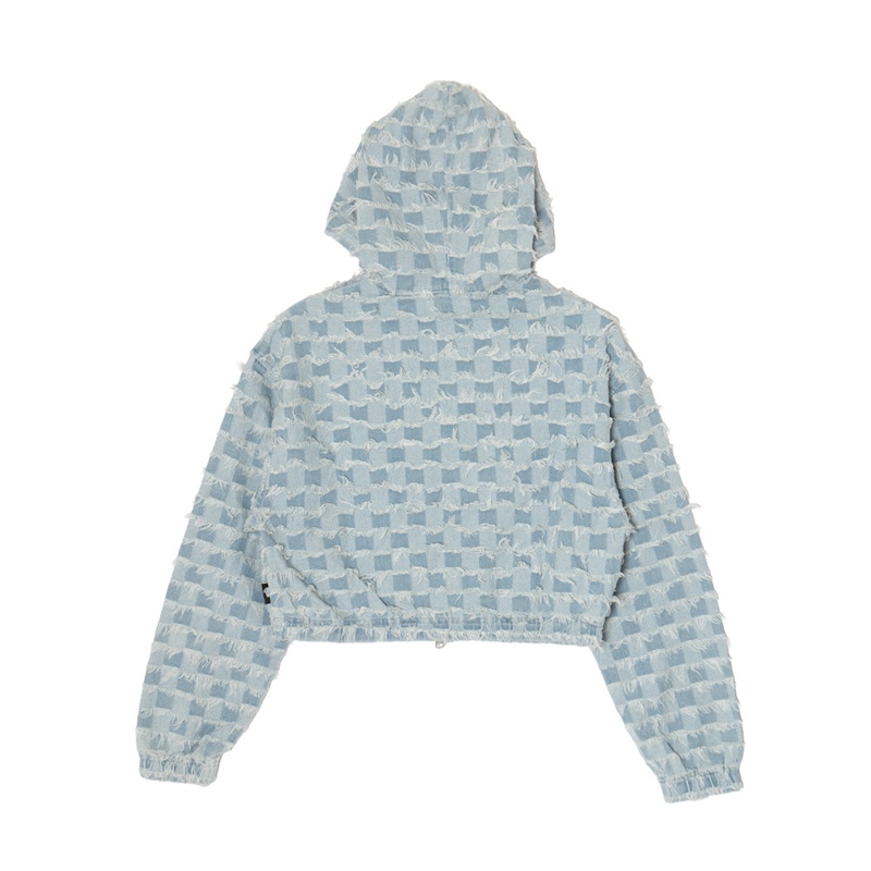 PATTERN DENIM JACKET -A(CHECKER)- (LADIES)