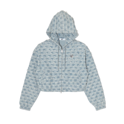 PATTERN DENIM JACKET -A(CHECKER)- (LADIES)