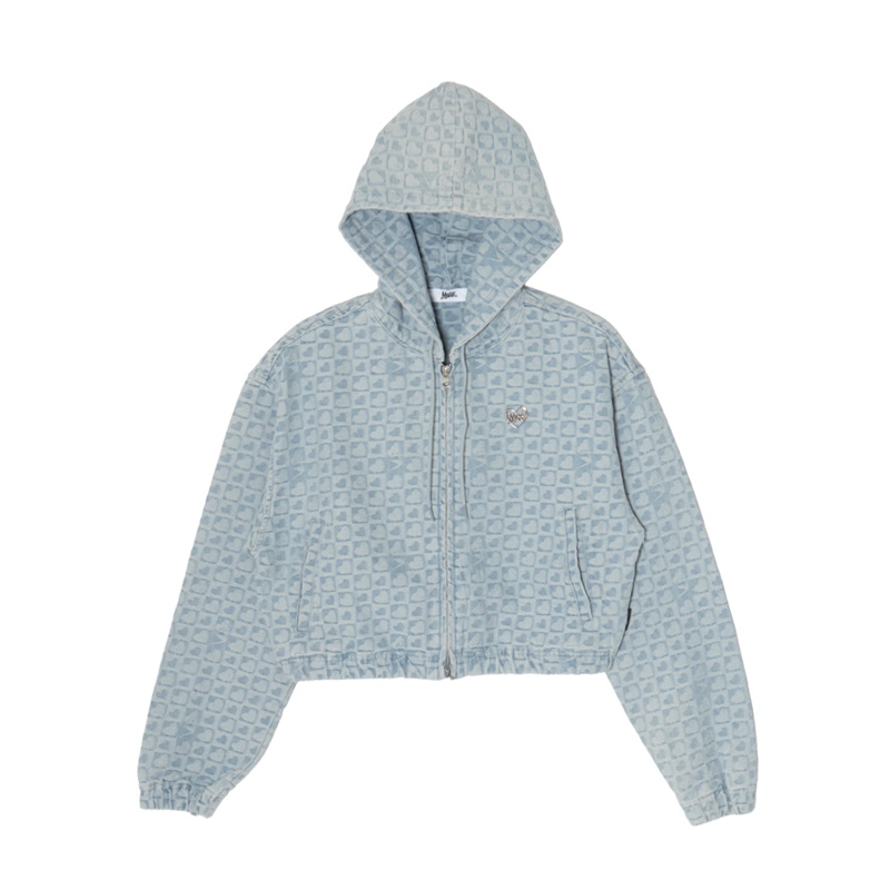 PATTERN DENIM JACKET -B(HEART)- (LADIES)