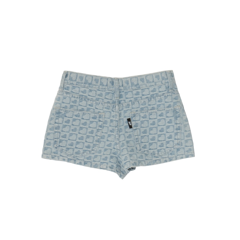PATTERN DENIM SHORTS -B(HEART)- (LADIES)