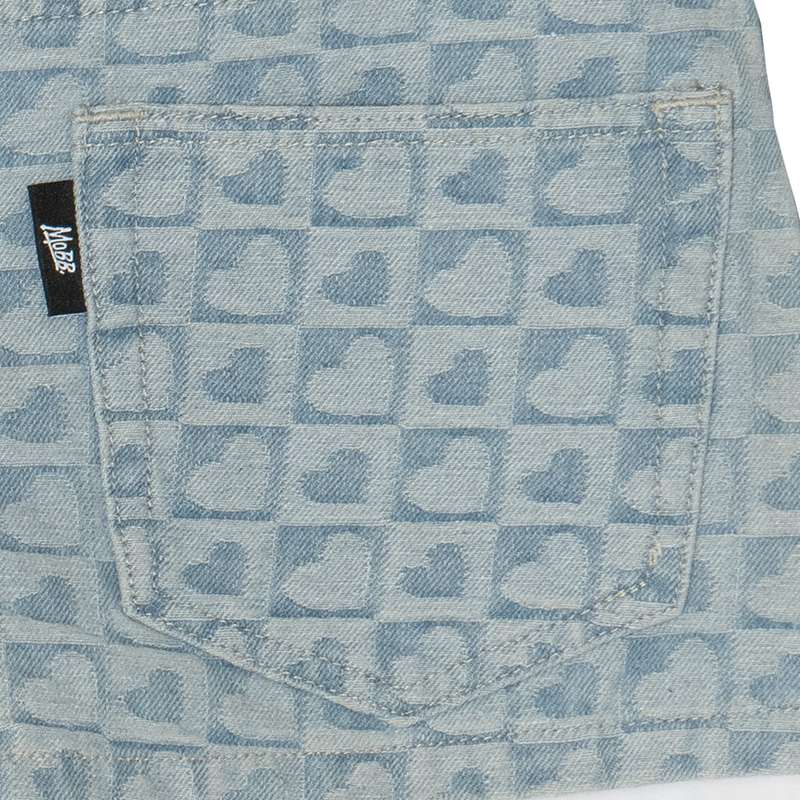 PATTERN DENIM SHORTS -B(HEART)- (LADIES)