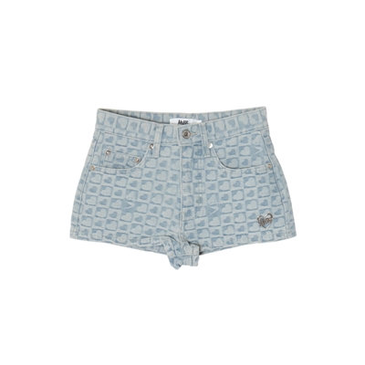 PATTERN DENIM SHORTS -B(HEART)- (LADIES)