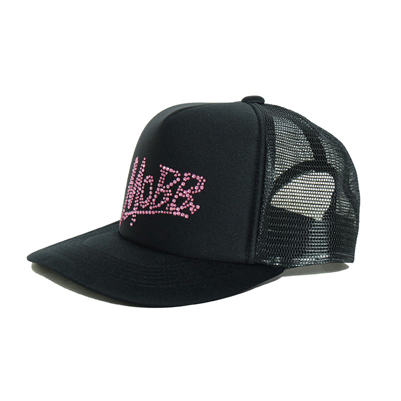 OG RHINESTONE MESH CAP -BLACK 2-