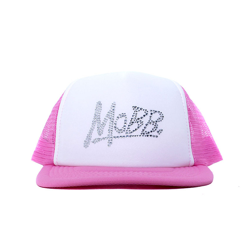 OG RHINESTONE MESH CAP -PINK-