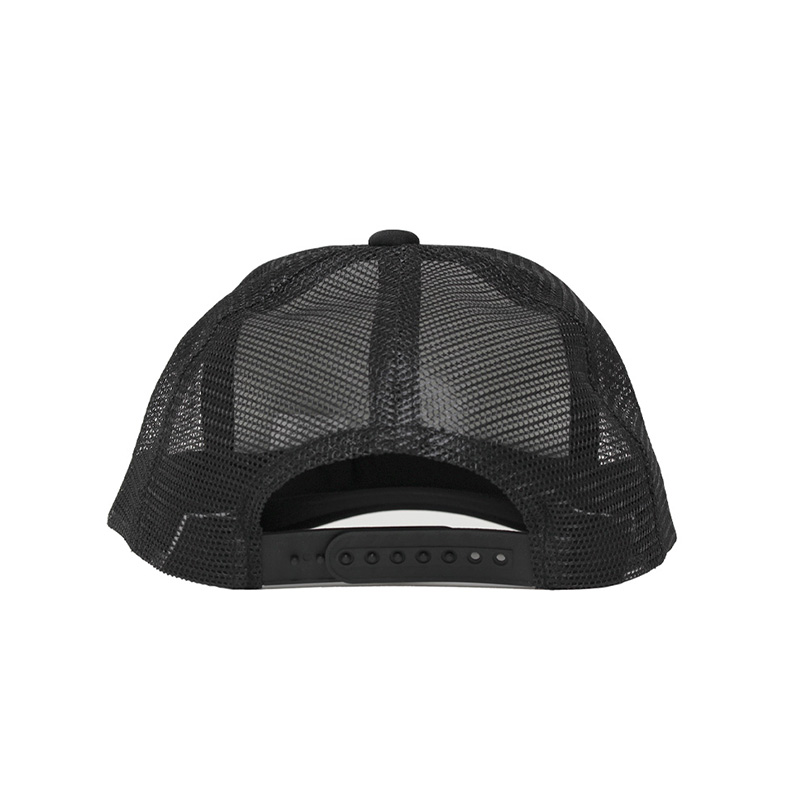 CROSS CHAIN MESH CAP -BLACK-