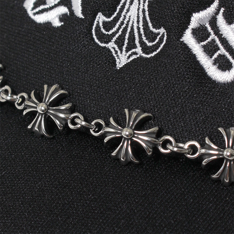 CROSS CHAIN MESH CAP -BLACK-