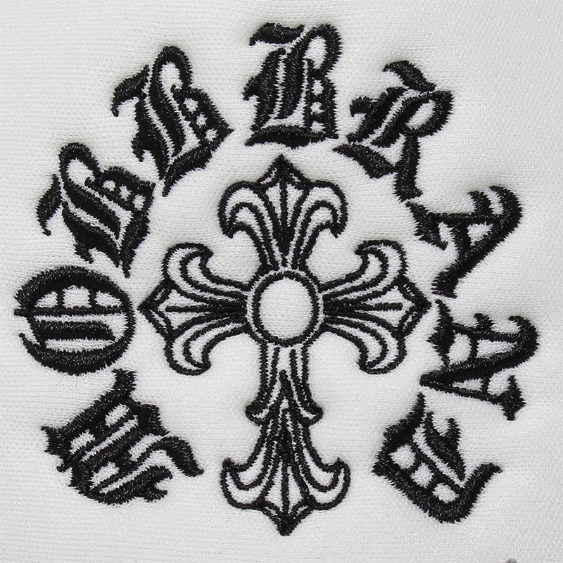 CROSS CHAIN MESH CAP -BLACK×WHITE-