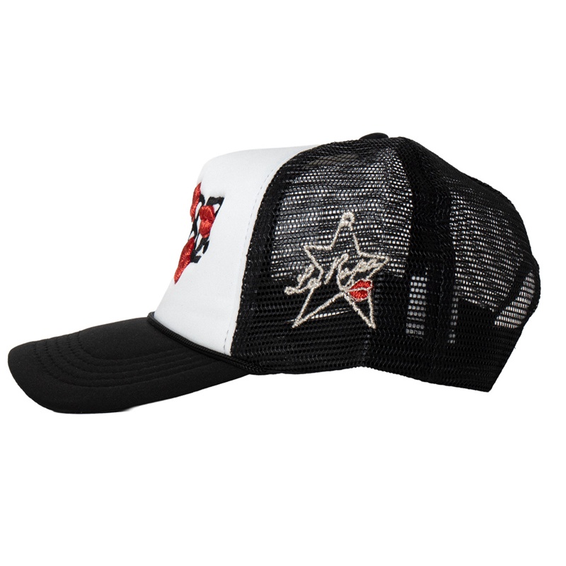 OG KISS MESH CAP -BLACK × WHITE-