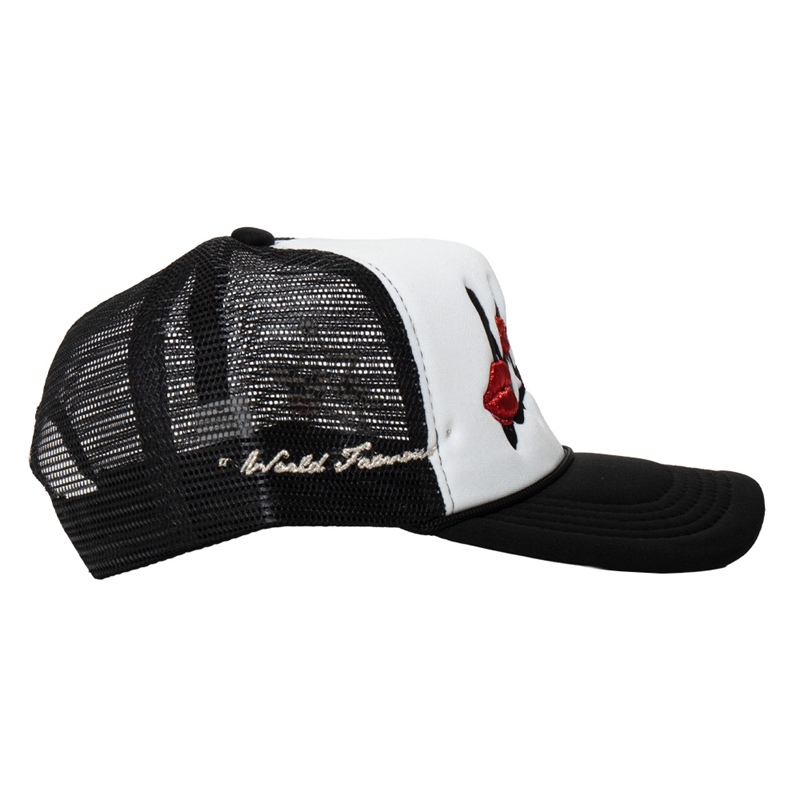 OG KISS MESH CAP -BLACK × WHITE-