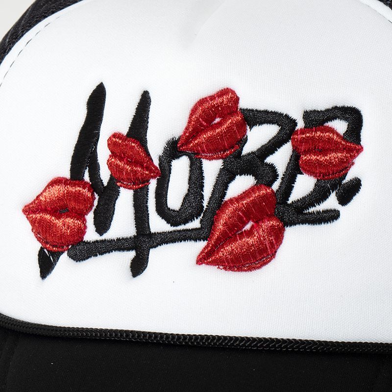 OG KISS MESH CAP -BLACK × WHITE-