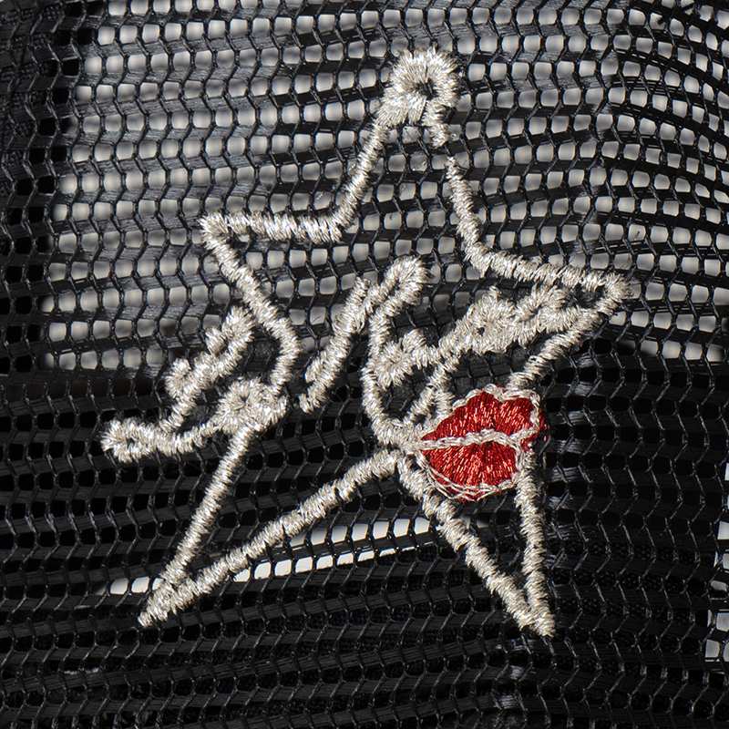 OG KISS MESH CAP -BLACK × WHITE-