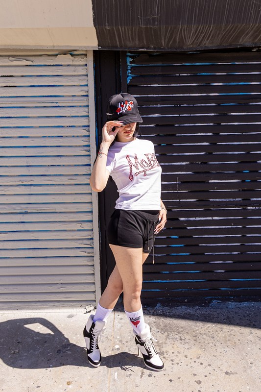 OG KISS MESH CAP -BLACK × WHITE-