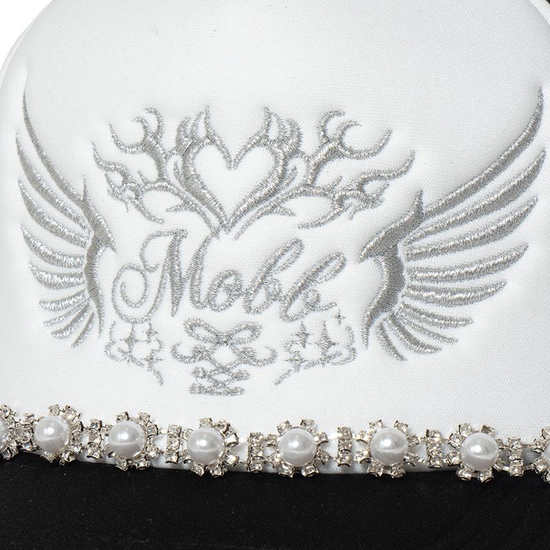 ANGEL CHAIN MESH CAP -BLACK×SILVER-