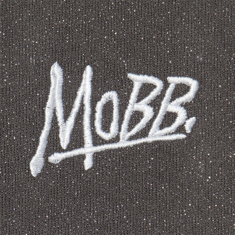 OG GLITTER ZIP HOODIE -GREY-