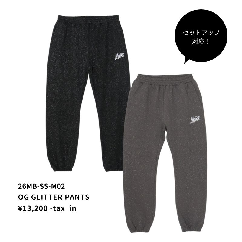 OG GLITTER ZIP HOODIE -GREY-