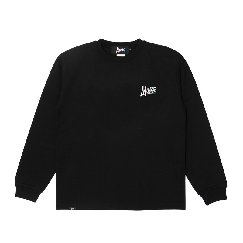 (E)MAGNUM WEIGHT L/S T-SHIRT -BLACK-