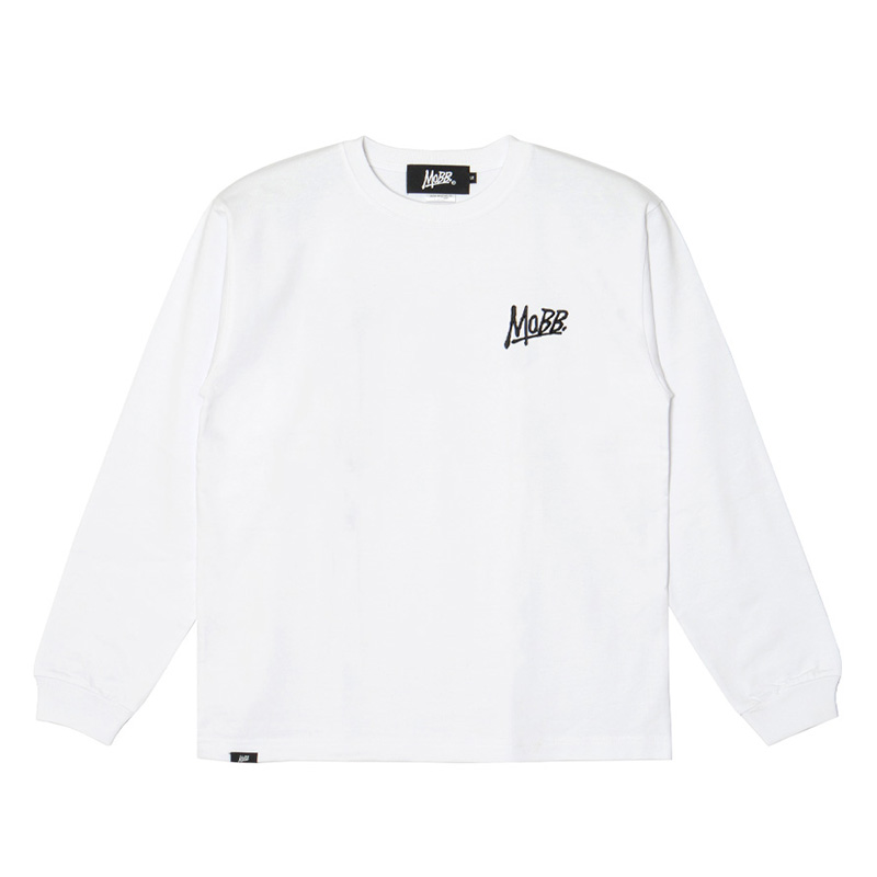 (E)MAGNUM WEIGHT L/S T-SHIRT -WHITE-