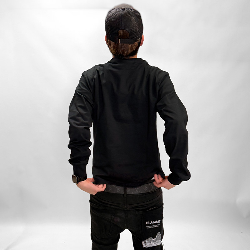 (E)OG L/S T-SHIRT -BLACK-