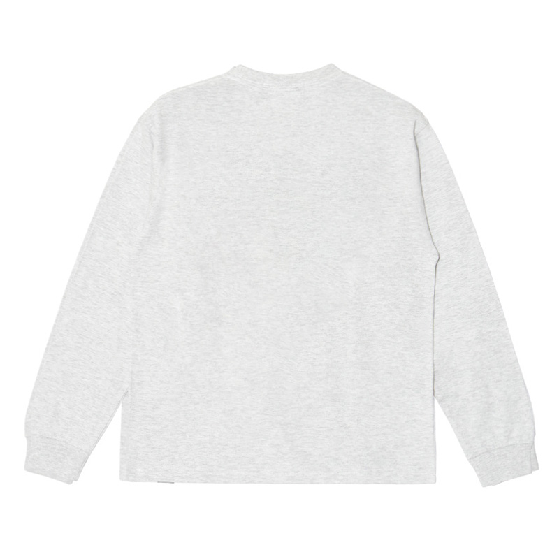 OG RHINESTONE L/S T-SHIRT -GREY-