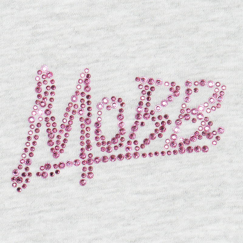 OG RHINESTONE L/S T-SHIRT -GREY-