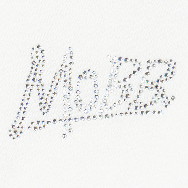 OG RHINESTONE L/S T-SHIRT -WHITE-