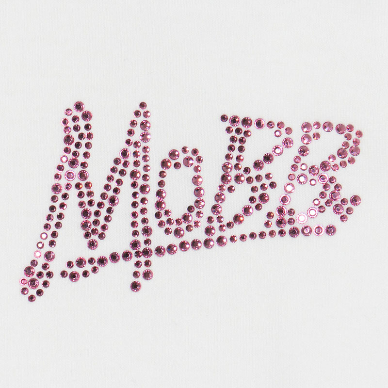 (S)OG STONE S/S T-SHIRT -WHITE×PINK-