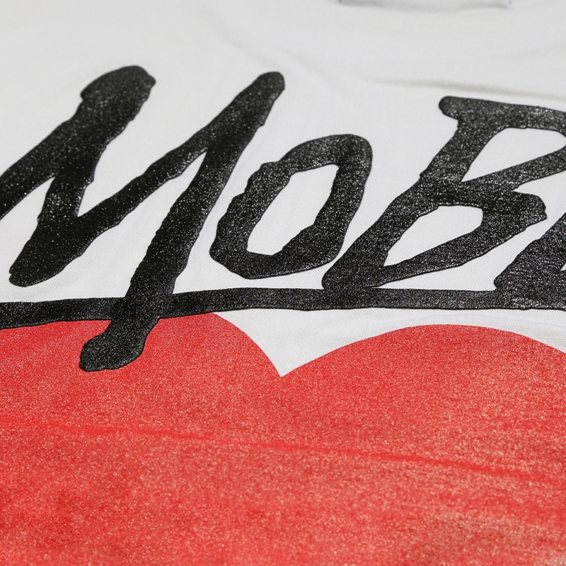 HEART DRIP T-SHIRT -WHITE-