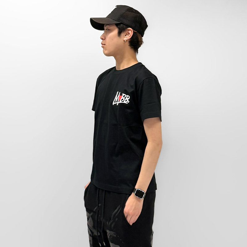 HEART DRIP T-SHIRT -WHITE-