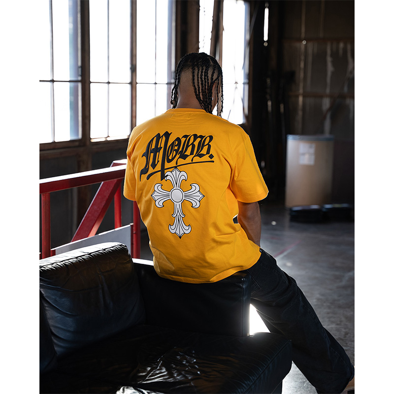 CROSS T-SHIRT -BLACK-