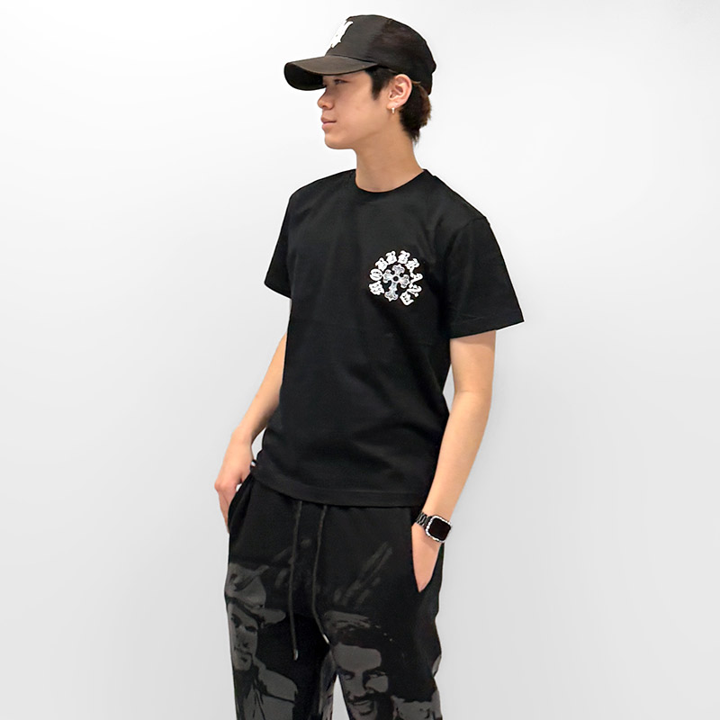 CROSS T-SHIRT -BLACK-