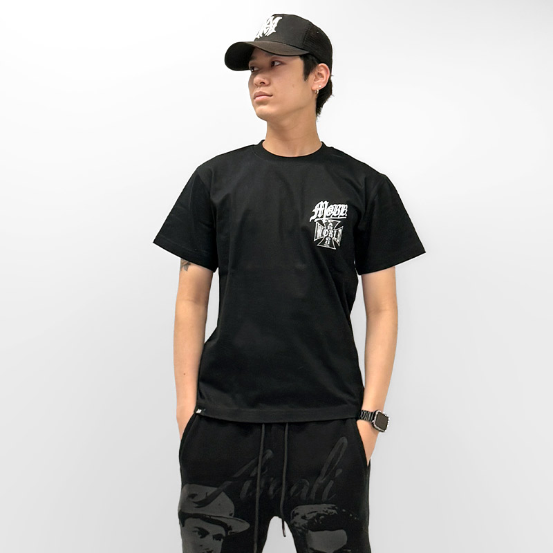 MALTESE CROSS T-SHIRT -BLACK-