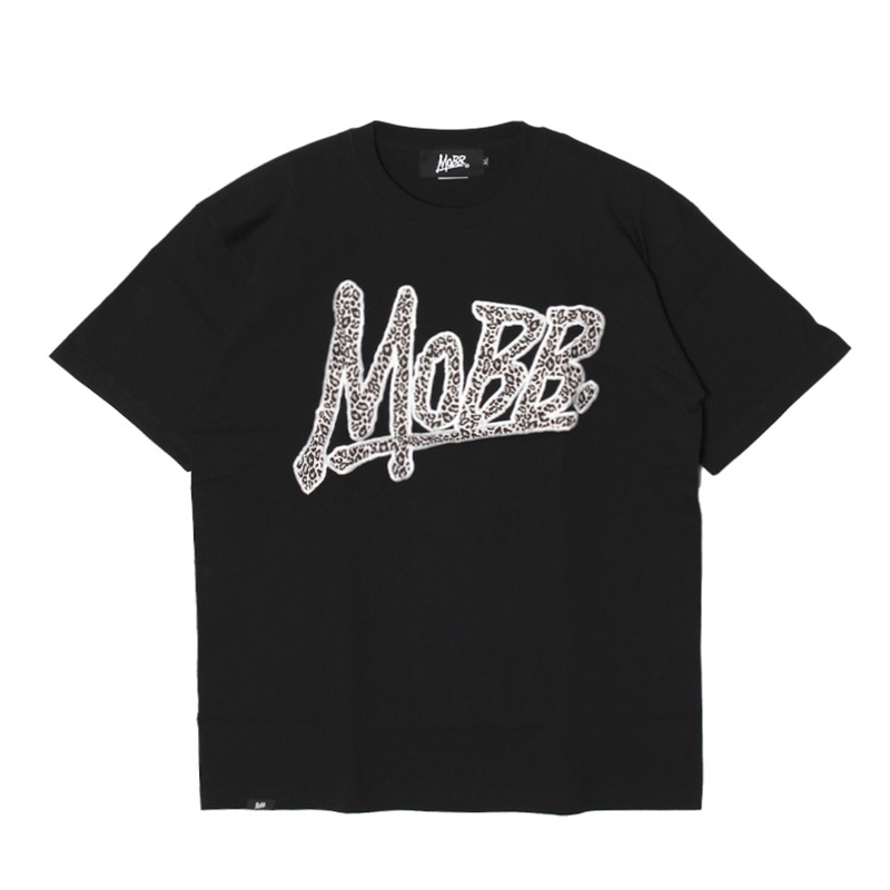 OG LEOPARD WAPPEN T-SHIRT -BLACK-