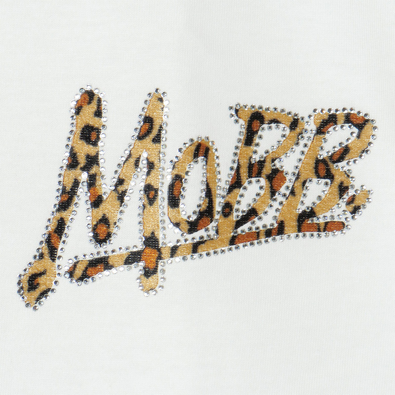 OG TRIM STONE LEOPARD T-SHIRT -WHITE×BEIGE-