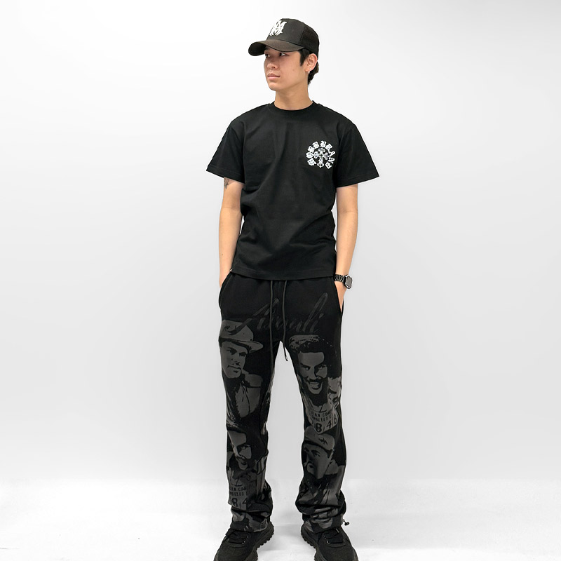 CROSS STUDS STONE T-SHIRT -WHITE-