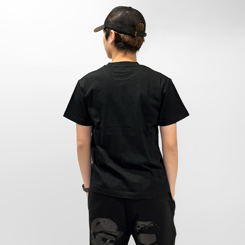 OG METAL HEART T-SHIRT -BLACK×SILVER-